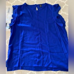 SHEIN BLOUSE BLUE LARGE